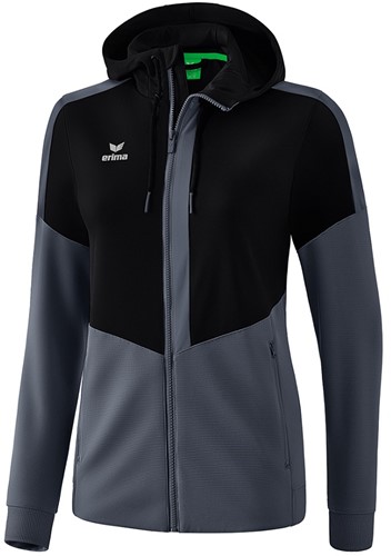 Erima Dames Tr.jack Capu Squad, mt 36, zwart/slate grey