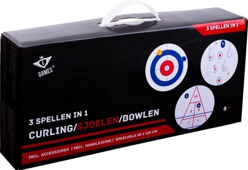 Engelhart - 3 in 1 curling - Curling , Sjoelen en Bowlen