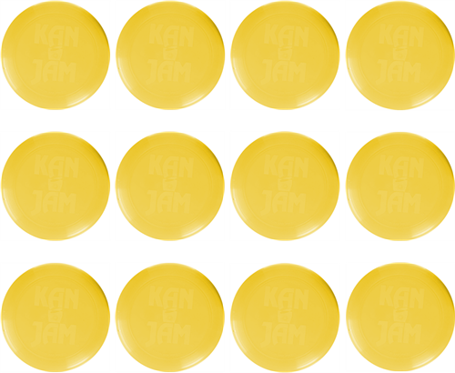 KanJam - Frisbee - Set van 12 - Schoolset - Goud - Geel