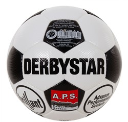 Derbystar Voetbal Brillant Retro, mt 5, wit/zwart