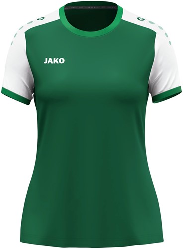 Jako -  Dynamic - Shirt - korte mouw - Dames - 34/36 - Donkergroen Wit Groen