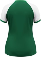 Jako -  Dynamic - Shirt - korte mouw - Dames - 34/36 - Donkergroen Wit Groen-3