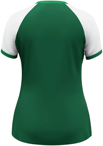 Jako -  Dynamic - Shirt - korte mouw - Dames - 34/36 - Donkergroen Wit Groen-3