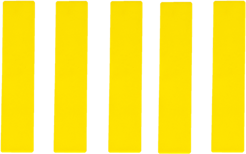 Belijningsstrip - Set van 5 - Geel