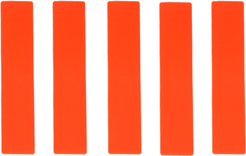 Belijningsstrip  - Set van 5 - Rood