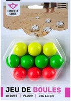 Boules De Pétanque Buffalo Nature (10pcs) – Bois Dur, Jeu De Boules Traditionnel