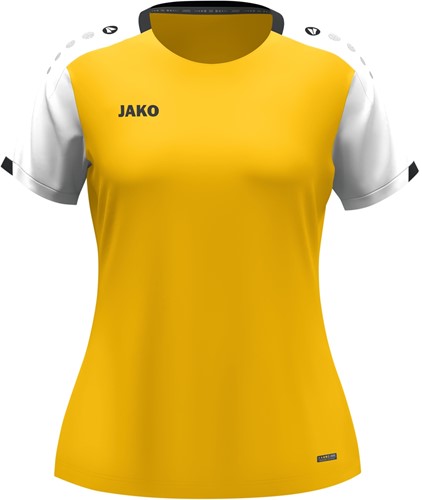 Jako - Dynamic - T-Shirt - Dames - 34/36 - Geel Wit Zwart