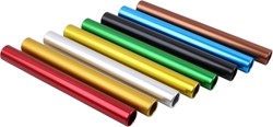 Estafettestokje aluminium - Metallic kleuren - Diverse maten - Per stuk of per set