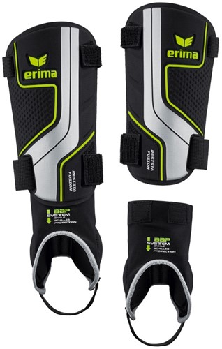Erima Scheenbeschermer Resista Fusion, mt XL, zwart/green ge