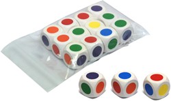 Kleurendobbelstenen - Set van 12