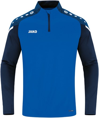 Jako Trainingstop met kort ritsje Performance, mt M, royal/m