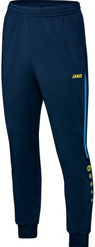Jako Polyesterbroek Champ, mt L, marine/Jako blauw/fluorgeel