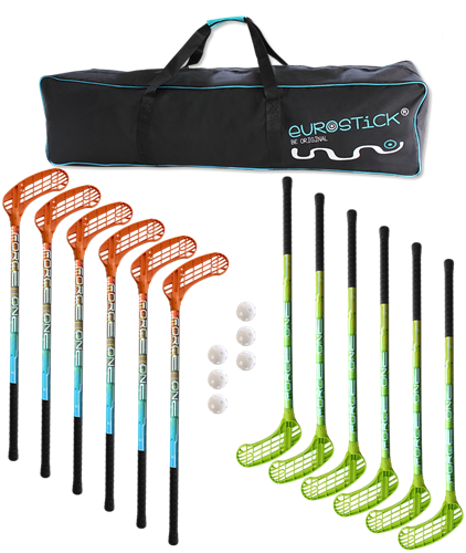 Eurostick - Unihockeys set - Inclusief draagtas - Premium variant - Force one - Diverse maten