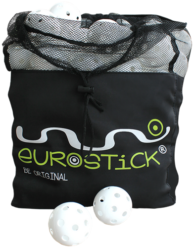 Eurostick - Ballentas unihockeyballen - Set van 100 gatenbal