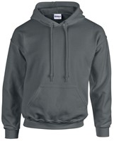 Gildan Sweater met capuchon, mt L, charcoal