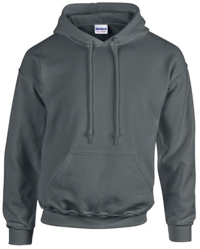 Gildan Sweater met capuchon, mt L, charcoal