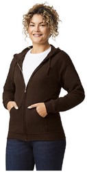 Gildan Sweater met capuchon en rits