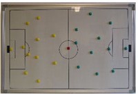 KWD Taktiekbord opvouwbaar 90x60 cm, wit