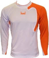 KWD Shirt Mills lm, mt Mini, wit/oranje