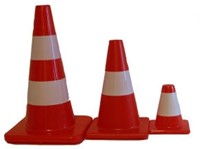 KWD - Pionnen - Maat 16 cm - Oranje/wit