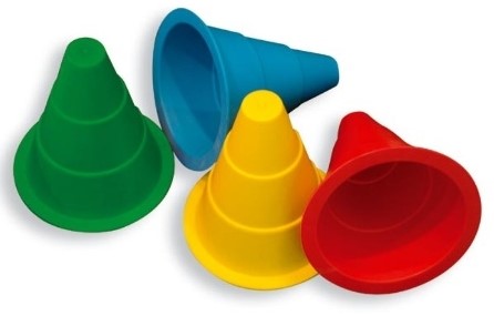 Afbakenkegel Zacht, mt 15 cm, blauw