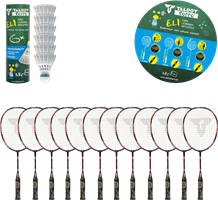 Talbot Torro - Badmintonracket - Eli - Set van 12 - Mini MDsport