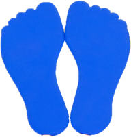 MDsport - Markeervoet - set van 2 voetjes  - Blauw
