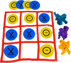 MDsport - Drie op een rij XL - Tic tac toe - boter kaas en eieren