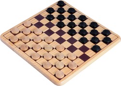 Houten dam set 29 cm 