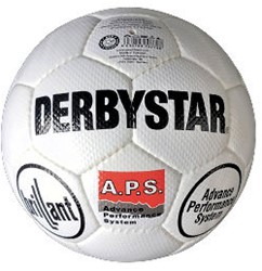 Derbystar Voetbal Brillant, mt 5, wit