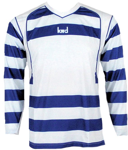 KWD Shirt Desperado lm, mt Mini, blauw/wit