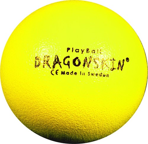 Dragonskin - Foambal met huid - 120 gram  - 16 cm - Neon geel