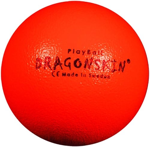 Dragonskin - Foambal met huid - 150 gram - 16 cm - Neon rood