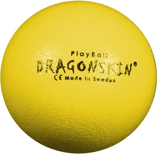 Dragonskin - Foambal met huid - 200 gram - 21 cm - Geel 