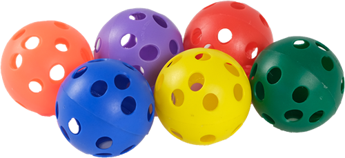 MDsport - Gatenbal 7 cm - set van 6 - 6 kleuren