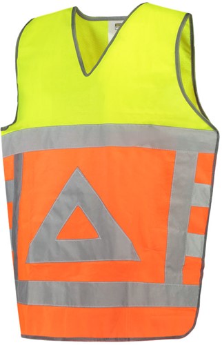 Veiligheidsvest Tabard Verkeersregelaar, mt M/L, oranje/geel
