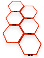 MDsport - Hexagonal speedfootladder
