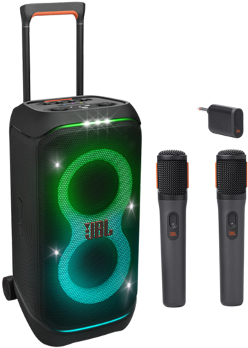 JBL - JBL Partybox stage 320 - Inclusief 2 draadloze microfoons