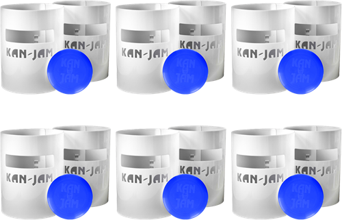 KanJam - Game - Compleet - Schoolset witte kans blauwe frisbees - Diverse aantallen