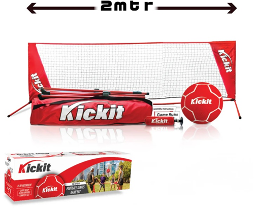 Kickit - Voetvolley - Set met bal - 2 meter
