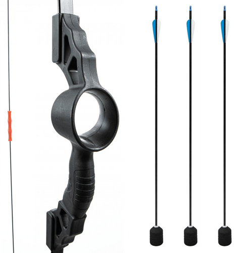 Archery tag - Kids - Easy - Boog en 3 pijlen - Zwarte pijlen
