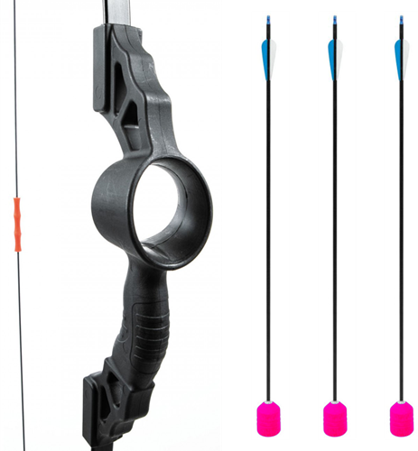 Archery tag - Kids - Easy - Boog en 3 pijlen - Roze pijlen