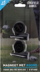 Longfield - Magneet met koord voor Jeu de boules - 2 stuks