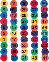Markeercirkel - Set van 50 - Nummers