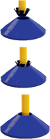 MDsport - Markeerhoedjes opraapstok - Markeerhoedjes houder-2