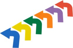 MDsport - Markeerpijlen - Bocht - Hoek - Curved - Diverse kleuren - Per stuk / per set