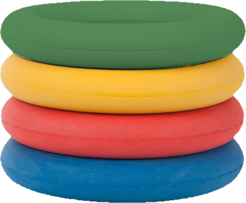 Moosgummiring - Diverse kleuren - Per stuk en per set - 18 cm