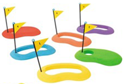Golf putting targets set