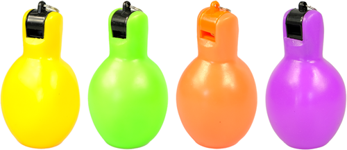 MDsport - Handfluit basis  - Set van 4 - Geel, Groen, Oranje en Paars