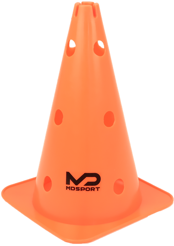MDsport - Multifunctionele afbakenkegel - 40 cm - Per stuk - Oranje